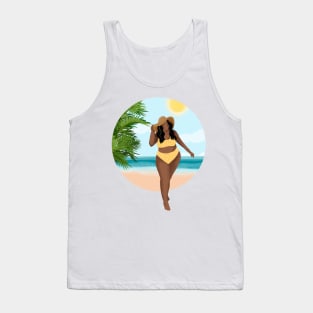 Girl On The Beach 5 Tank Top